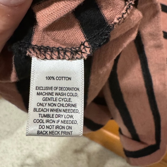 LOFT 3/4 sleeve striped boatneck top- size medium - Picture 6 of 7